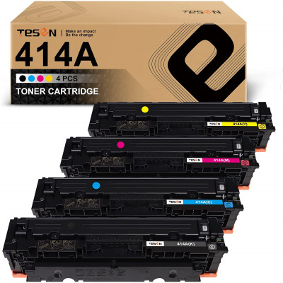 TESEN 414A 【with Chips】 Remanufactured Toner Cartridge Replacement 4 Color